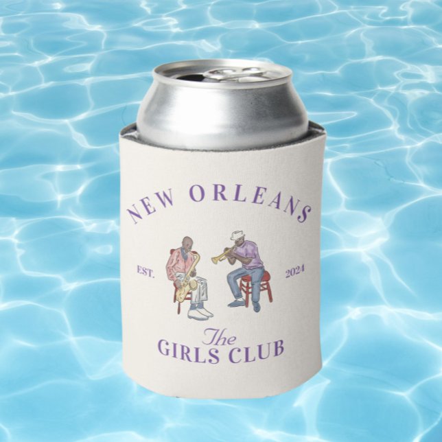 Rafraîchisseur Pour Canette Nouveau Orléans Bachelorette Girls Club Can Cooler (Créateur téléchargé)