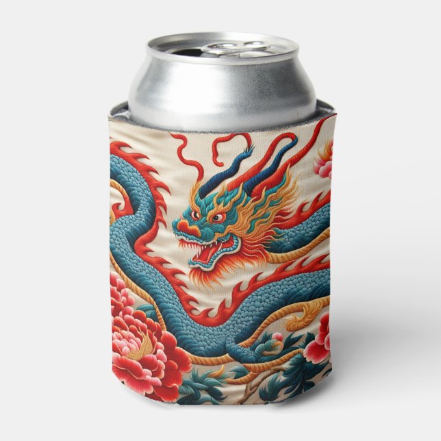 Rafraîchisseur Pour Canette Nouvel An chinois du Dragon 2024 "Broderie" (Can devant)