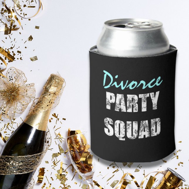 Rafraîchisseur Pour Canette Nouvelle équipe du parti de divorce Happy Single (Newly Single Happy divorce party squad Can Cooler)