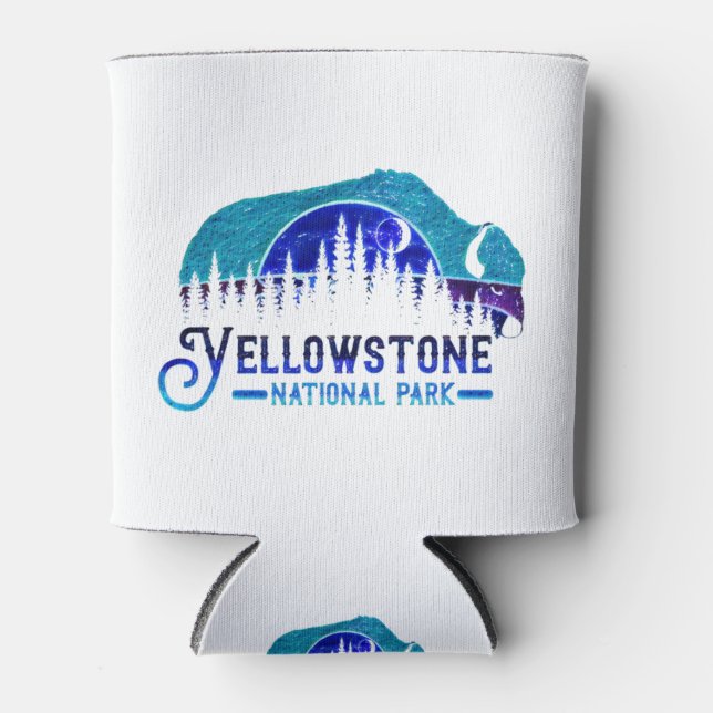 Rafraîchisseur Pour Canette Nuit Yellowstone (Devant)