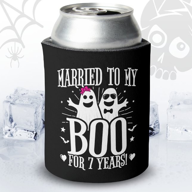 Rafraîchisseur Pour Canette Octobre Mariage Anniversaire Funny 7e Anniversaire (Créateur téléchargé)