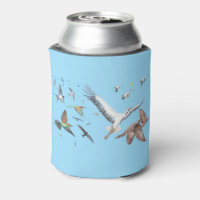 Oiseaux migrateurs traçant leurs vols Illustration