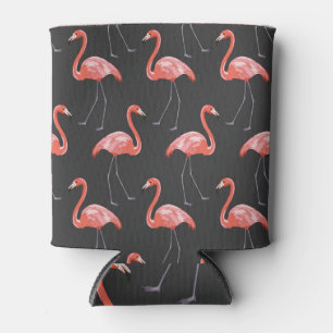 Rafraîchisseur Pour Canette Oiseaux tropicaux, flamants roses, sans soudure