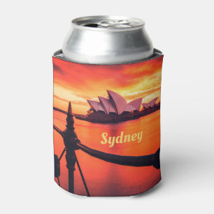 Rafraîchisseur Pour Canette Opéra de Sydney Australie Orange Sky