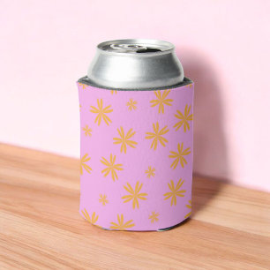 Rafraîchisseur Pour Canette Orange Purple Floral Élégant Boisson Floral
