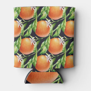 Rafraîchisseur Pour Canette Oranges aquarelles : Motif sans arôme