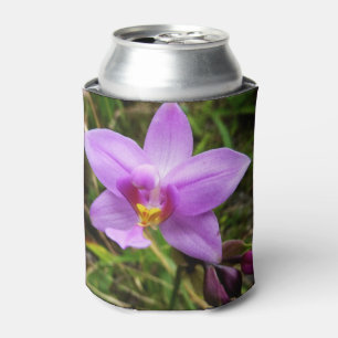 Rafraîchisseur Pour Canette Orchidée sauvage violette Fleur tropicale