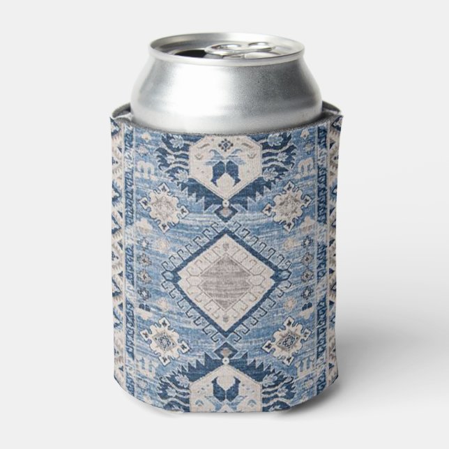 Rafraîchisseur Pour Canette Oriental Antique Bleu Kilim Rug (Can devant)