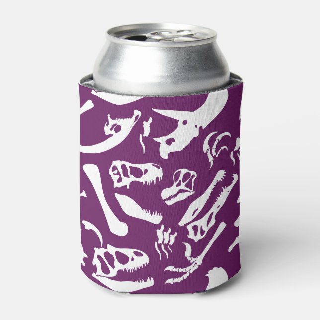 Rafraîchisseur Pour Canette Os Dinosaures (Violet) (Can devant)