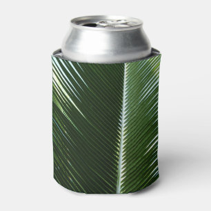 Rafraîchisseur Pour Canette Overlapping Palm Fronds Tropical Green Abstract