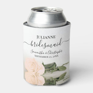 Rafraîchisseur Pour Canette Pale Peach Rose Elegant Bridesmaid Mariage