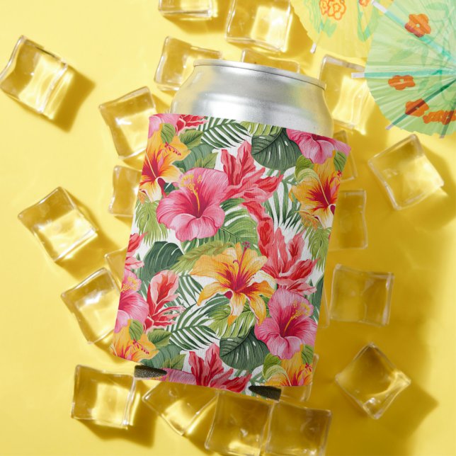 Rafraîchisseur Pour Canette Palmes florales tropicales (Été in situ)