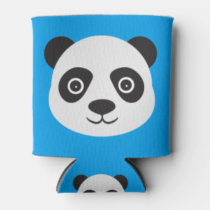 Rafraîchisseur Pour Canette Panda Face Ours noir et blanc