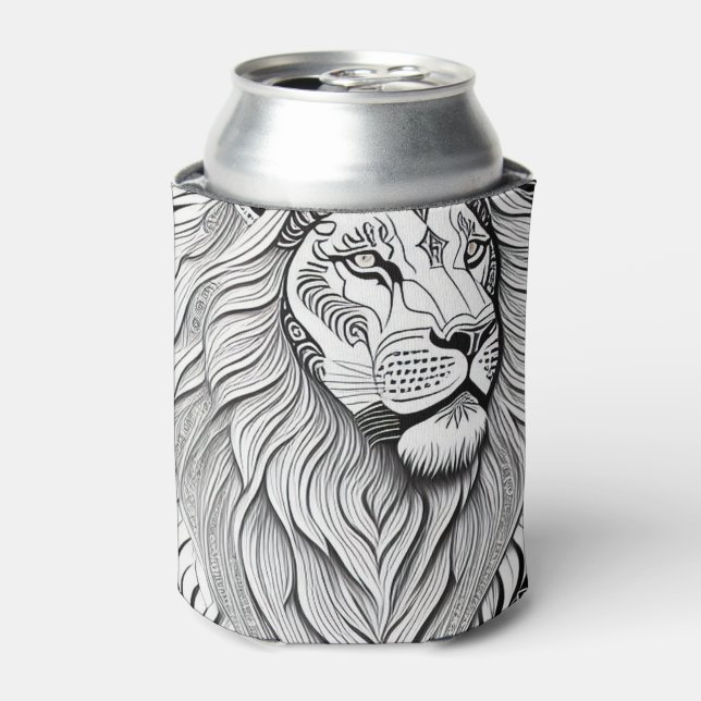Rafraîchisseur Pour Canette Panneau Léon Zodiaque - Lion astrologique (Can devant)