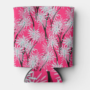Rafraîchisseur Pour Canette Papier peint floral asiatique rétro.
