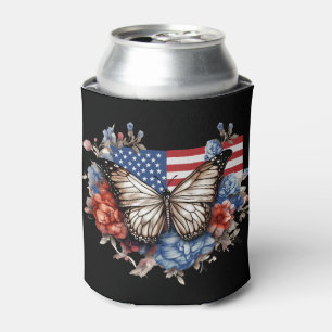 Rafraîchisseur Pour Canette Papillon 4 juillet patriotique