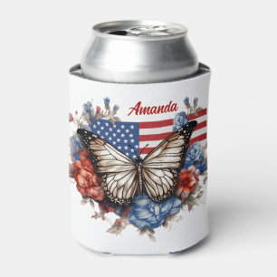 Rafraîchisseur Pour Canette Papillon 4 juillet patriotique