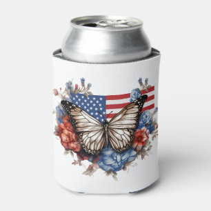 Rafraîchisseur Pour Canette Papillon 4 juillet patriotique