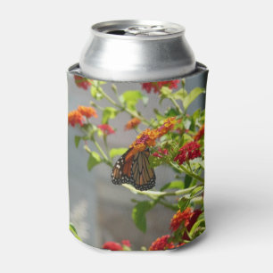 Rafraîchisseur Pour Canette Papillon monarque sur le papillon rouge Bush
