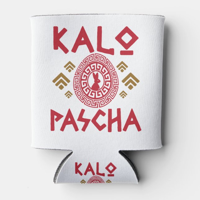 Rafraîchisseur Pour Canette Pâques grecques Kalo Pascha (Devant)