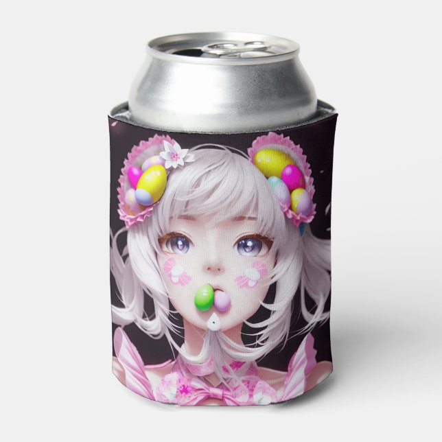 Rafraîchisseur Pour Canette Pâques/printemps Anime fille (Can devant)