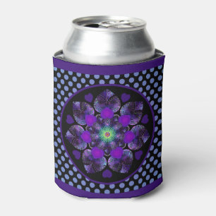 Rafraîchisseur Pour Canette Parapluie violet & coeurs .7