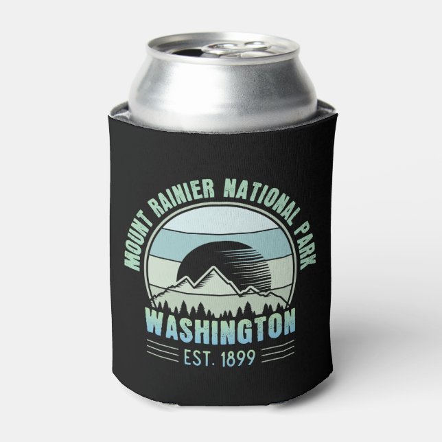 Rafraîchisseur Pour Canette Parc national du Mont Rainier Washington USA Retro (Can devant)