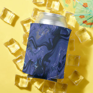 Rafraîchisseur Pour Canette Parties scintillant bleue Galaxy Swirl Abstrait Mo