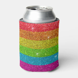 Rafraîchisseur Pour Canette parties scintillant gay pride Rainbow Stripes LGBT