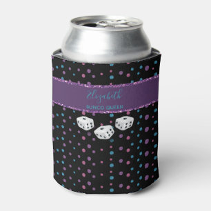 Rafraîchisseur Pour Canette Parties scintillant Glam Girl Dice Monogramme Bunc