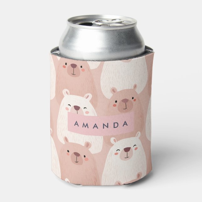 Rafraîchisseur Pour Canette Pastel personnalisé adorable Capybara (Can devant)