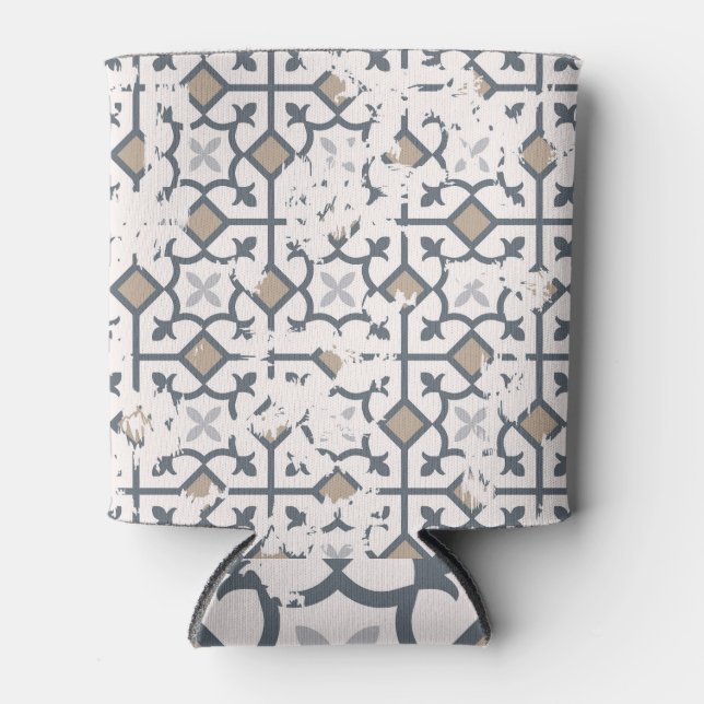 Rafraîchisseur Pour Canette Patchwork passé : Effet d'usure Vintage (Devant)