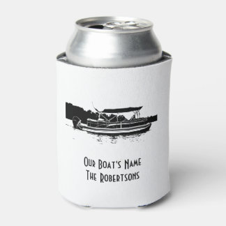 Rafraîchisseur Pour Canette Pâte de bateau ponton noir et blanc