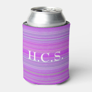 Rafraîchisseur Pour Canette Pâte violet rose avec Initiales HAMbyWG