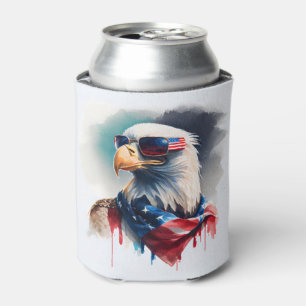 Rafraîchisseur Pour Canette Patriotic Bald Eagle 4th Of July