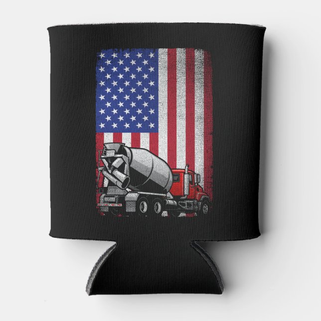Rafraîchisseur Pour Canette Patriotic Cement Truck (Devant)