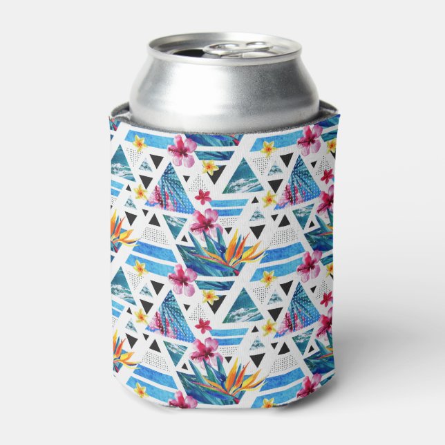 Rafraîchisseur Pour Canette Patters de Geometric Tropical (Can devant)