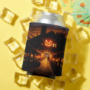 Rafraîchisseur Pour Canette Paysage d'Halloween cinq