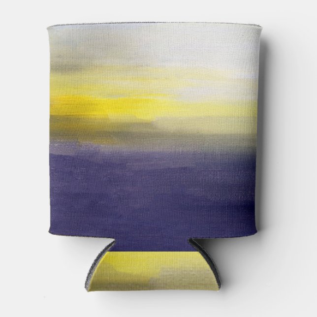 Rafraîchisseur Pour Canette Paysage solaire : peinture à l'huile Texture (Devant)