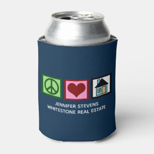 Rafraîchisseur Pour Canette Peace Love Real Estate Custom Realtor