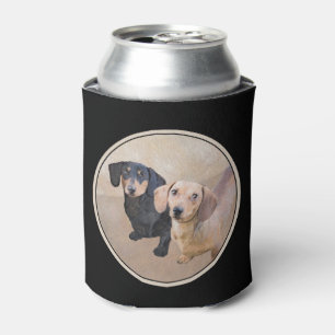 Rafraîchisseur Pour Canette Peinture de Dachshund (Smooth) - Art original de c