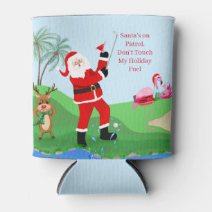 Rafraîchisseur Pour Canette Père Noël sur le terrain de golf avec cocktail Fun
