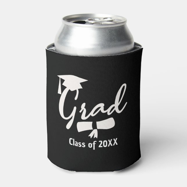 Rafraîchisseur Pour Canette Personalized Graduation Beer Cooler, Custom Year  (Can devant)