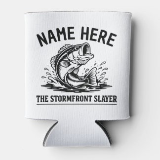 Rafraîchisseur Pour Canette Personalized Name Classic Bass Fishing Storm