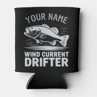 Rafraîchisseur Pour Canette Personalized Name Wind Current Drifter Bass Fish