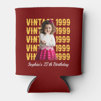 Rafraîchisseur Pour Canette Personalized Photo 30th 40th 50th Birthday Party
