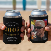 Personnalisé 21e anniversaire Can Cooler avec nom 
