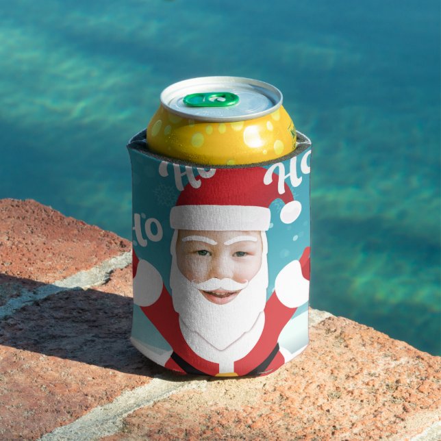 Rafraîchisseur Pour Canette Personnalisé Ajouter votre propre photo Noël (Piscine in situ)