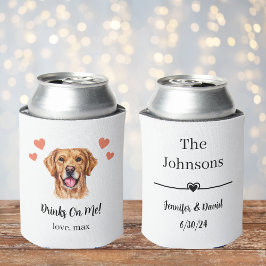 Rafraîchisseur Pour Canette Personnalisé Golden Retriever Pet Mariage Can Cool