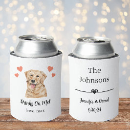 Rafraîchisseur Pour Canette Personnalisé Golden Retriever Pet Mariage Can Cool